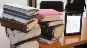 Papers carried in a typical flight bag (photo American Airlines)