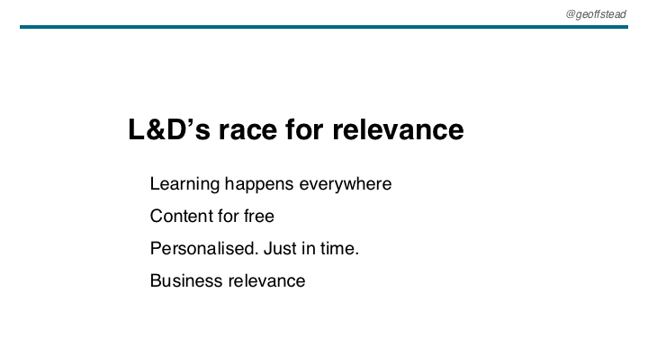 Race for relevance